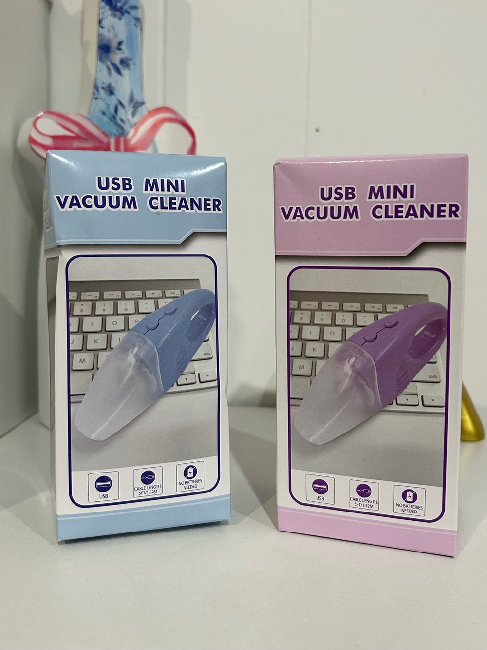 USB Mini Vacuum Cleaner - Blue or Purple